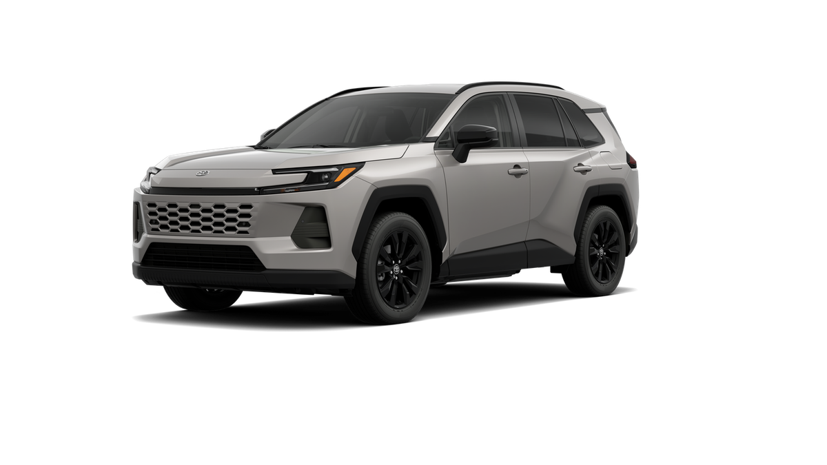 2026 Toyota RAV4 XLE Premium in Meteor Shower — front three-quarter view